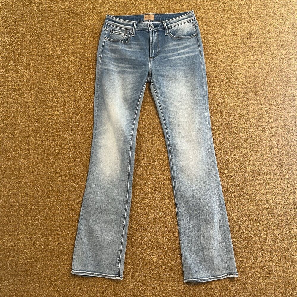 Driftwood Kelly Bootcut Jeans Womens 28 Light Wash Stretch Mid Rise Faded